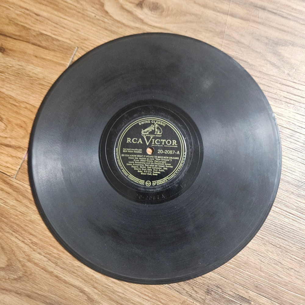 Louis Armstrong Do You Know What It Means RCA Victor 20-2087 78 RPM 10" V+/V+ - Picture 1 of 2